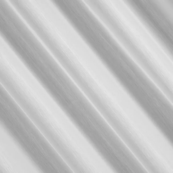 E103/5 Firana szyta na taśmie 5 cm biała z miękkiej w dotyku tkanina w delikatne pionowe prążki, wykończona obciążnikiem