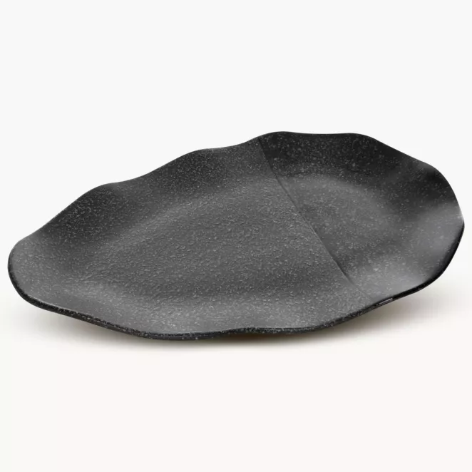 Patera dekoracyjna z glinki ceramicznej MANDI