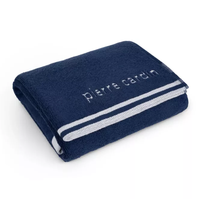 Ręcznik kąpielowy 70x140 cm bawełniany kolor granatowy z kolekcji Pierre Cardin