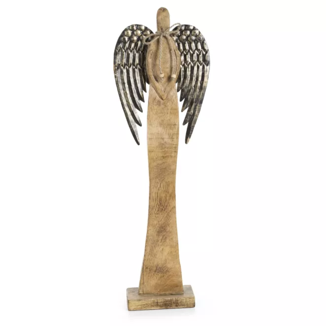 Figurka dekoracyjna świąteczna drewniany ANIOŁEK