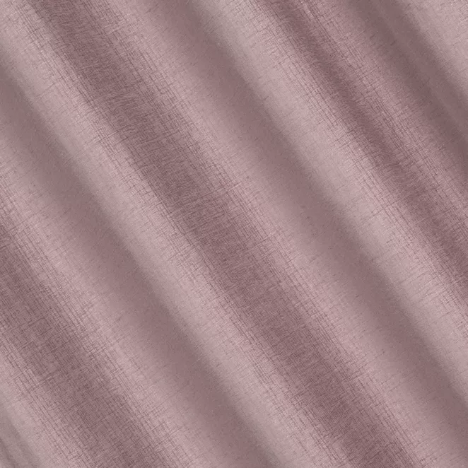 L117/4 Zasłona szyta na taśmie 5 cm pudrowo różowa z szenilowej tkaniny z dodatkiem połyskującej nici