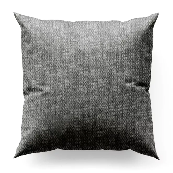 Poszewka szyta CANDY grafitowa z tkaniny z strukturalnym spolotem