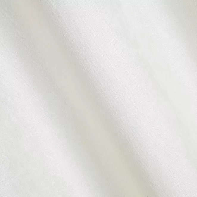 R159/1 Zasłona szyta na taśmie 5 cm BRIANNA kremowa miękka szenilowa o wyraźnym splocie i lekkim połysku