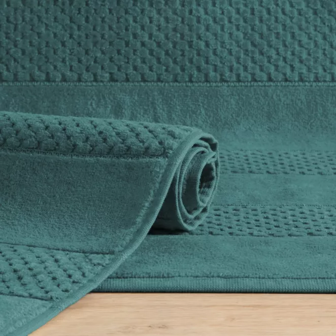 Dywanik łazienkowy JESSI z bawełny zdobiony geometrycznym wzorem