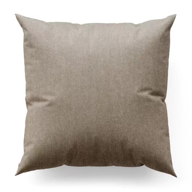 Poszewka na wymiar beżowa z miękkiej w dotyku tkaniny szenilowej