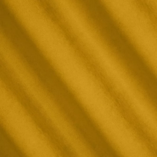 L56/7 Zasłona szyta na taśmie 5 cm ADESSA żółta z miękkiej tkaniny o welurowej strukturze