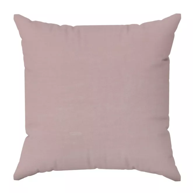Poszewka szyta ENYA pudrowo różowa z miękkiej półmatowej tkaniny welwetowej