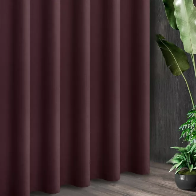 Tkanina zasłonowa ADORE gładka i miękka w dotyku o welurowej strukturze