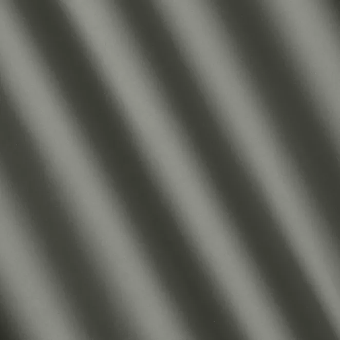 P179/34 Zasłona szyta na taśmie 5 cm szara z gładkiej zaciemniającej tkaniny typu dimout