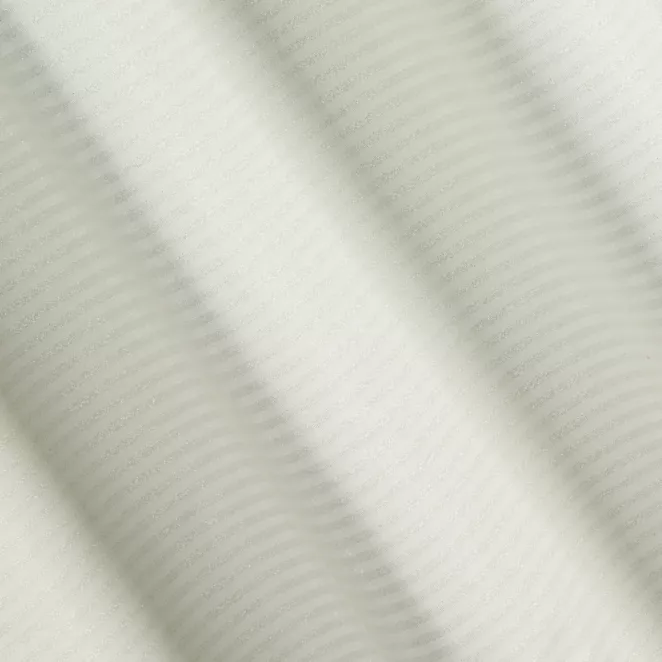 L176/3 Zasłona szyta na taśmie 5 cm FIONA kremowo szampańska z dwustronnej tkaniny w paseczki z dodatkiem srebrnej nici