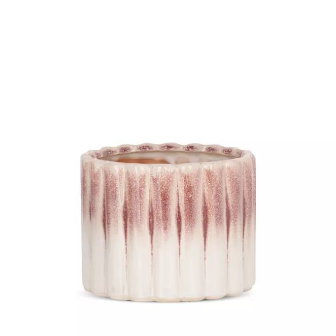 Osłonka ceramiczna na donicę EVITA z efektem ombre