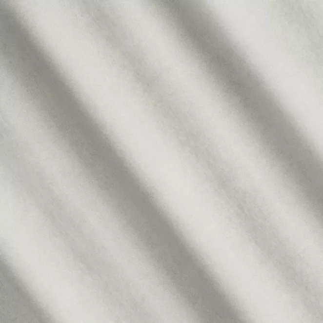 L56/16 Zasłona szyta na taśmie 5 cm ADESSA srebrna z miękkiej tkaniny o welurowej strukturze