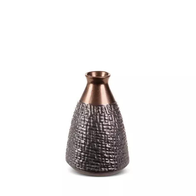 Wazon ceramiczny MORENA z wytłaczanym wzorem