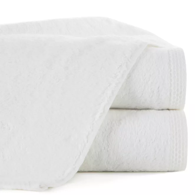 Ręcznik kąpielowy 50X90 cm bawełniany kolor biały 500 g/m2 HARMONY