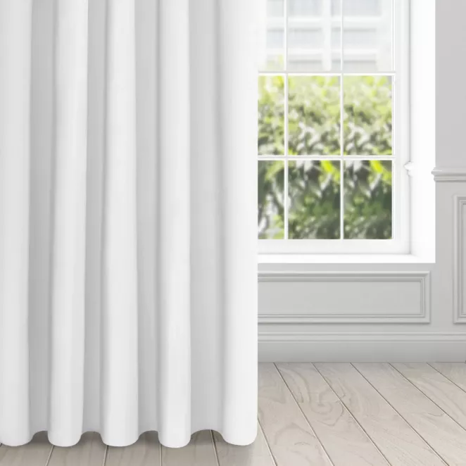 Zasłona biała zaciemniająca 135x270 taśma - ADLEY