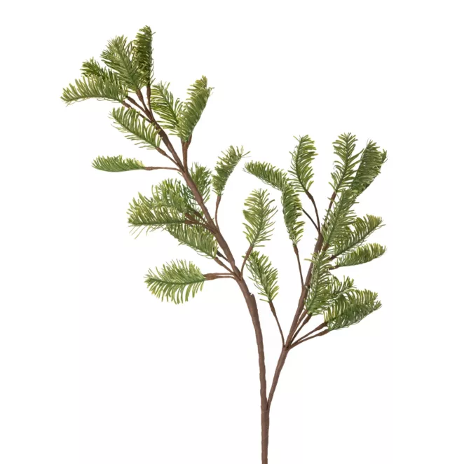 GAŁĄZKA OZDOBNA z igłami, kwiat sztuczny dekoracyjny