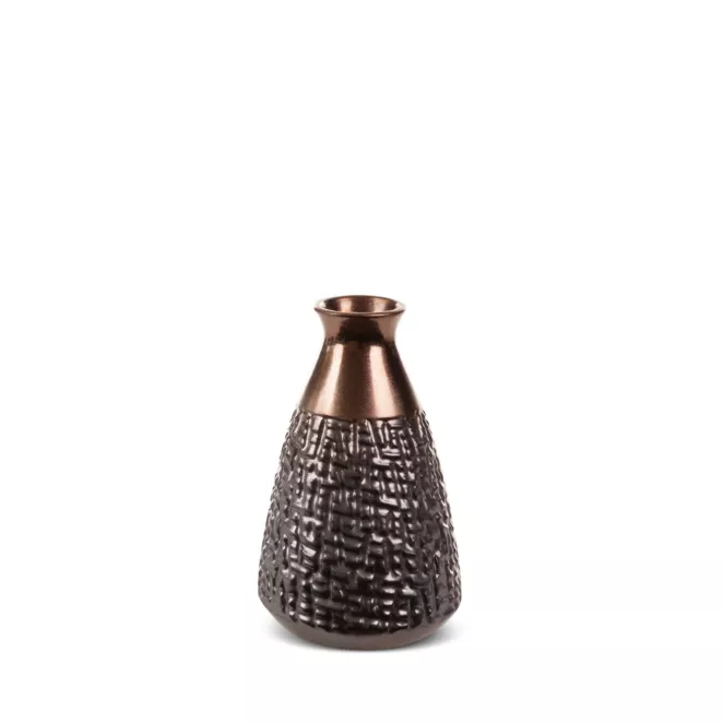 Wazon ceramiczny MORENA z wytłaczanym wzorem