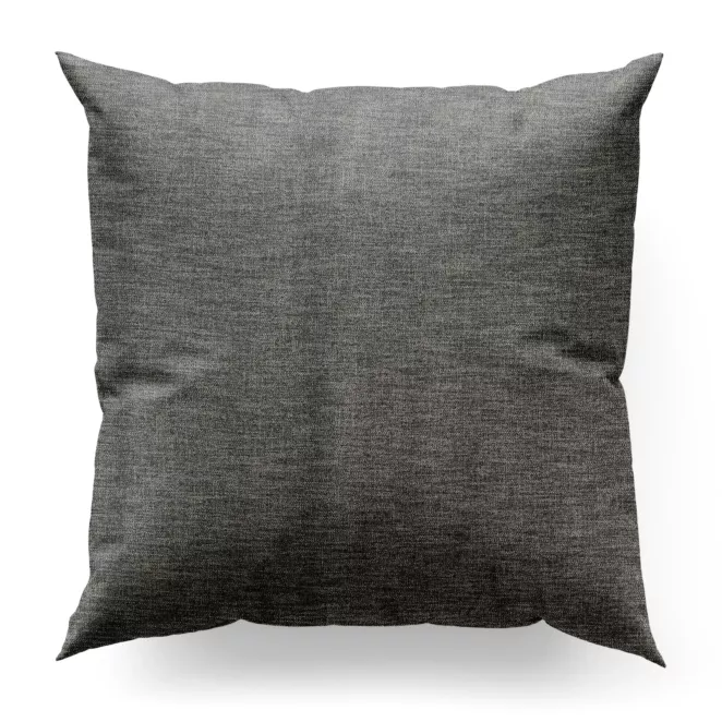 Poszewka na wymiar stalowa tkanina o naturalnym charakterze z efektem melanżu