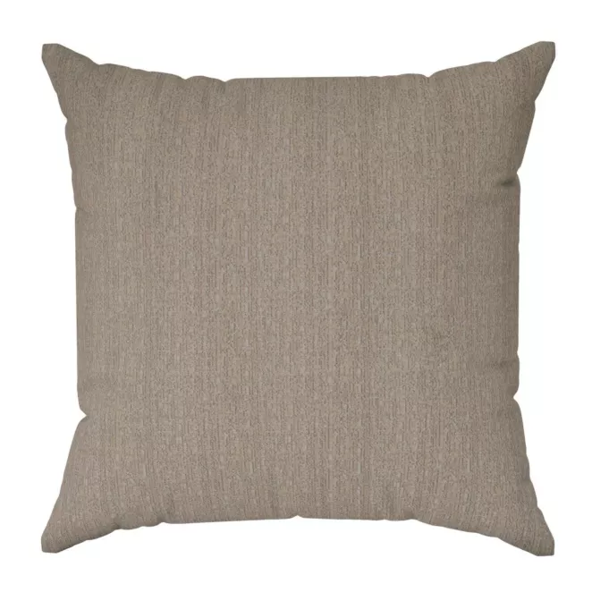 Poszewka szyta beżowo popielata z eleganckiej tkaniny w nieregularny drobny wzór