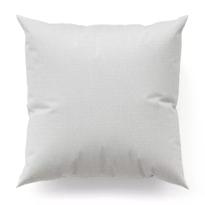 Poszewka szyta biała z miękkiej tkaniny szenilowej