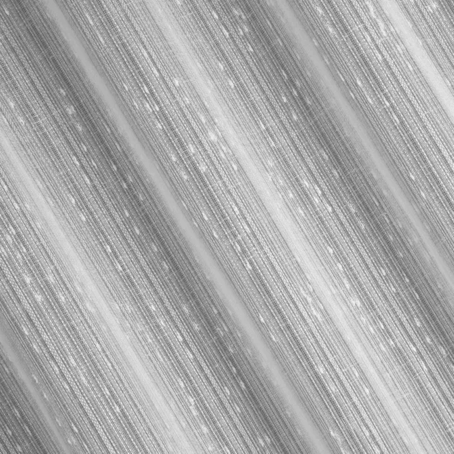 H201/11 Firana szyta na taśmie 5 cm biała z etaminy przeplatanej delikatnie połyskującą nicią tworzącą pionowe, nieregularne paseczki