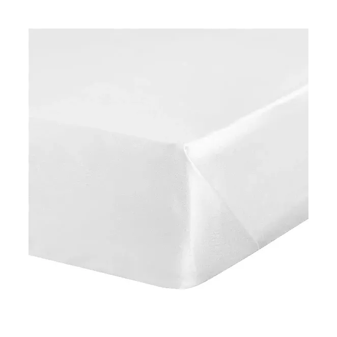 Prześcieradło bez gumki 160x210 cm z satyny bawełnianej kolor biały 125 g/m2 DINA Diva Line