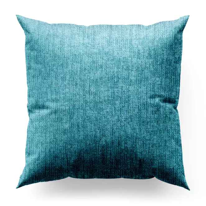 Poszewka szyta CANDY turkusowa z tkaniny z strukturalnym spolotem