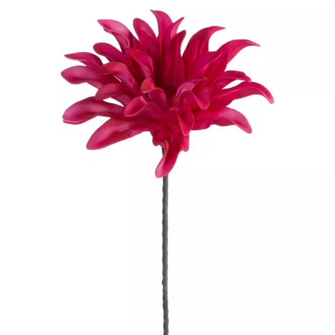 Kwiat sztuczny ciemnoróżowy z plastycznej pianki foamiran 60 cm