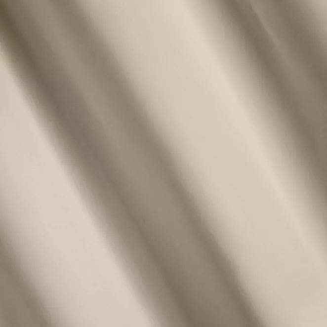 L107/1 Zasłona szyta na taśmie 5 cm kremowa z gładkiej tkaniny zaciemniającej typu dimout