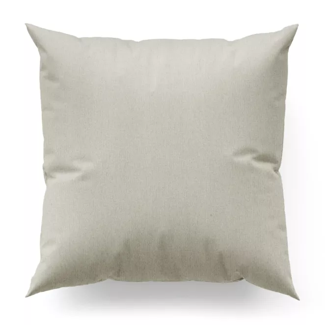 Poszewka na wymiar kremowa z tkaniny o grubym splocie i efektem melanżu