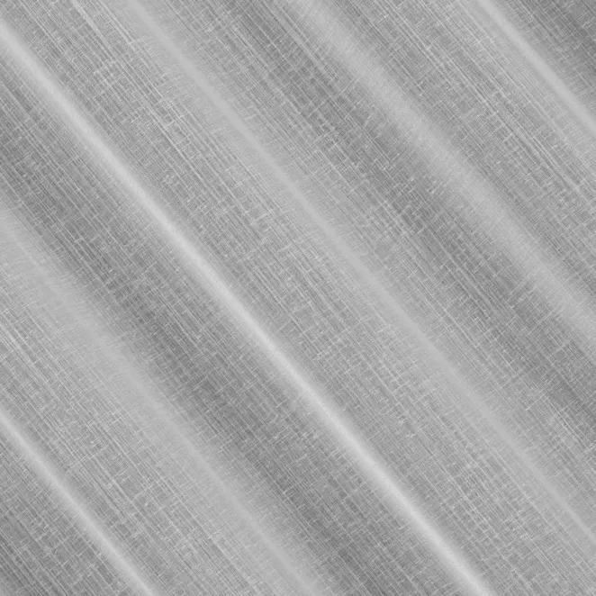 E11/1 Firana szyta na taśmie 5 cm biała z gładkiej, miękkiej etaminy z delikatnie zarysowanym wzorem w prążki, wykończona obciążnikiem