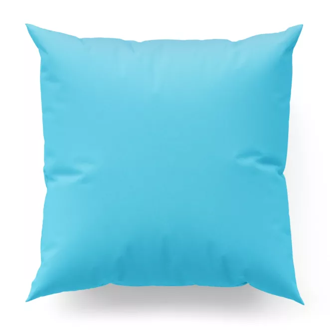 Poszewka szyta turkusowa z tkaniny trudnopalnej, zaciemniającej, typu blackout