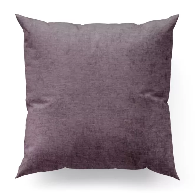 Poszewka szyta BRIANNA fioletowa miękka szenilowa o wyraźnym splocie i lekkim połysku