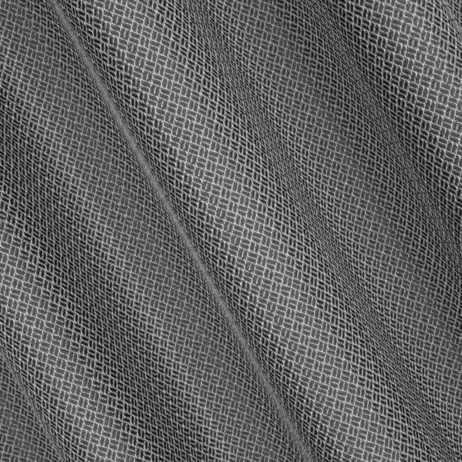 P244/1 Zasłona szyta na taśmie 5 cm popielata z tkaniny w drobny dwukolorowy przeplatany wzór