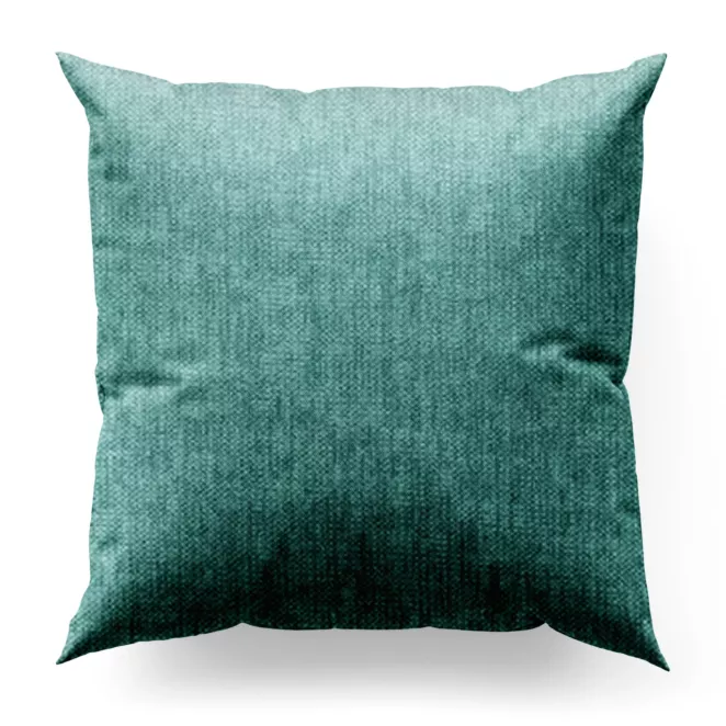 Poszewka szyta CANDY zielona z tkaniny z strukturalnym spolotem