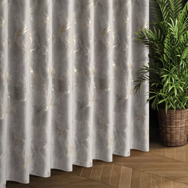 Tkanina zasłonowa z welwetu z marmurkowym wzorem