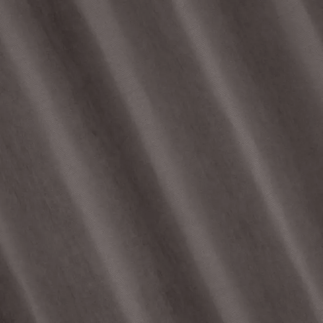 H176/7 Zasłona szyta na taśmie 5 cm DORA - HIT grafitowa z miękkiej tkaniny o welurowej strukturze