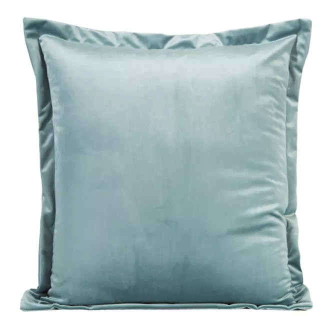 Poszewka na poduszkę 45x45 cm welwetowa morska z ozdobnymi brzegami RIA Diva Line