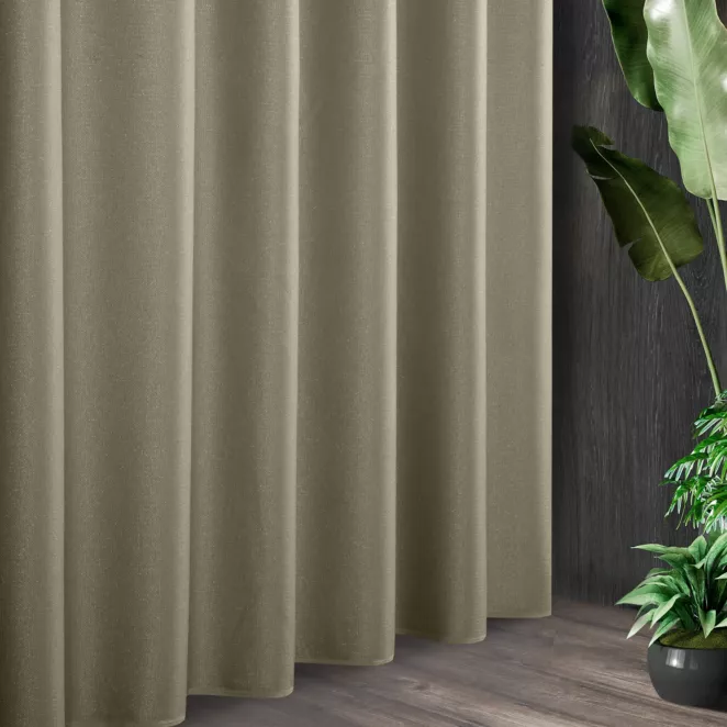 Tkanina zasłonowa błyszcząca z  drobnym strukturalnym wzorem