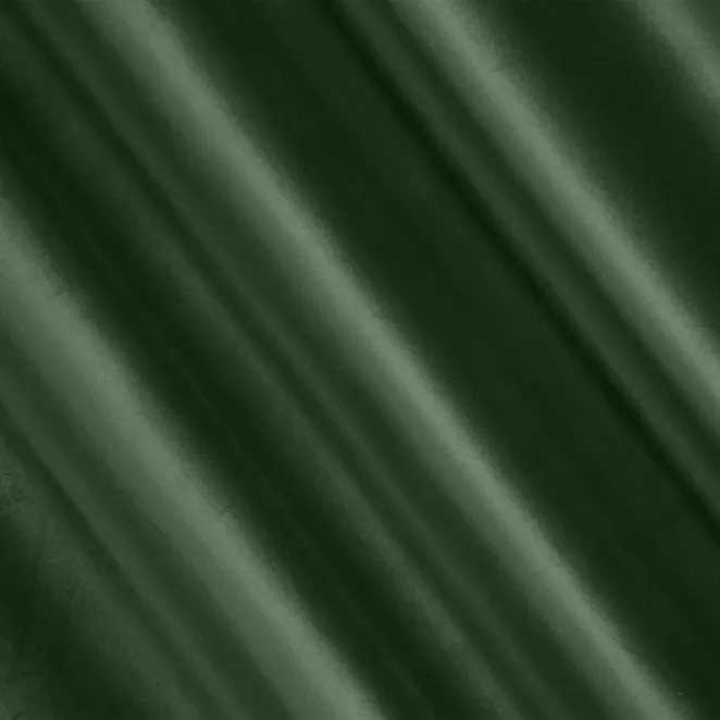 P277/31 Zasłona szyta na taśmie 5 cm ciemnooliwkowa z miękkiej półmatowej tkaniny welwetowej