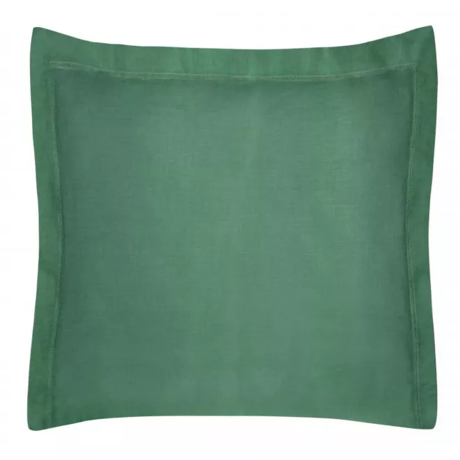 Poszewka na poduszkę 40x40 cm bawełniana butelkowa zieleń z satynowym połyskiem NOVA COLOUR