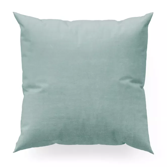 Poszewka szyta AGNES morska z miękkiej półmatowej tkaniny welwetowej