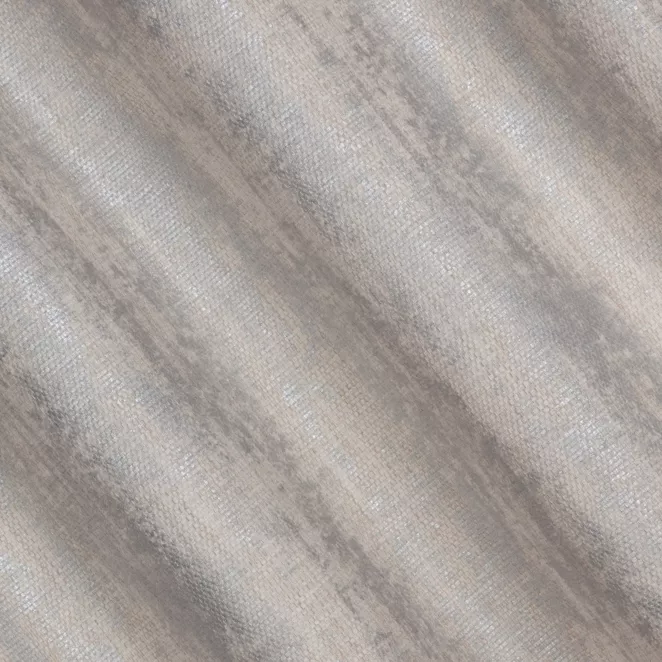 R191/2 Zasłona szyta na taśmie 5 cm kremowo srebrna z eleganckiej tkaniny zasłonowej o prostym splocie z połyskującym dodatkiem