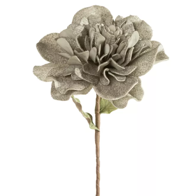 Kwiat sztuczny popielaty z plastycznej pianki foamiran 70 cm