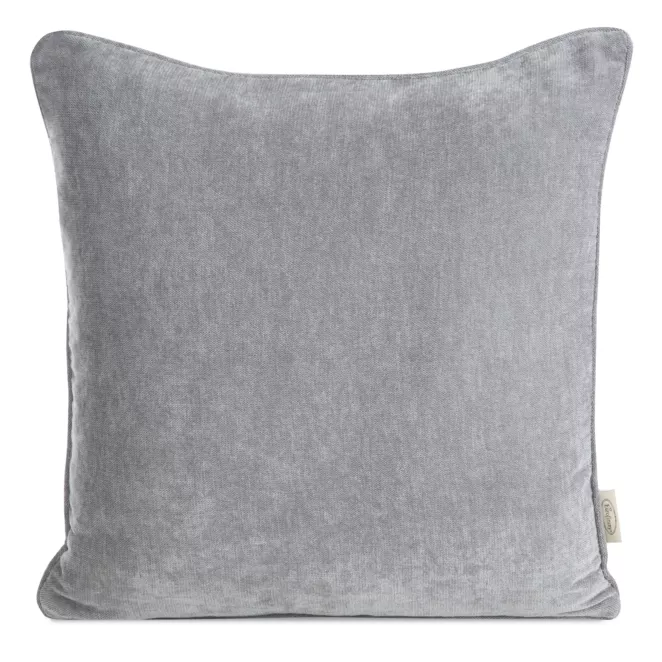 Poszewka na poduszkę 45x45 cm szenilowa, szara NILO