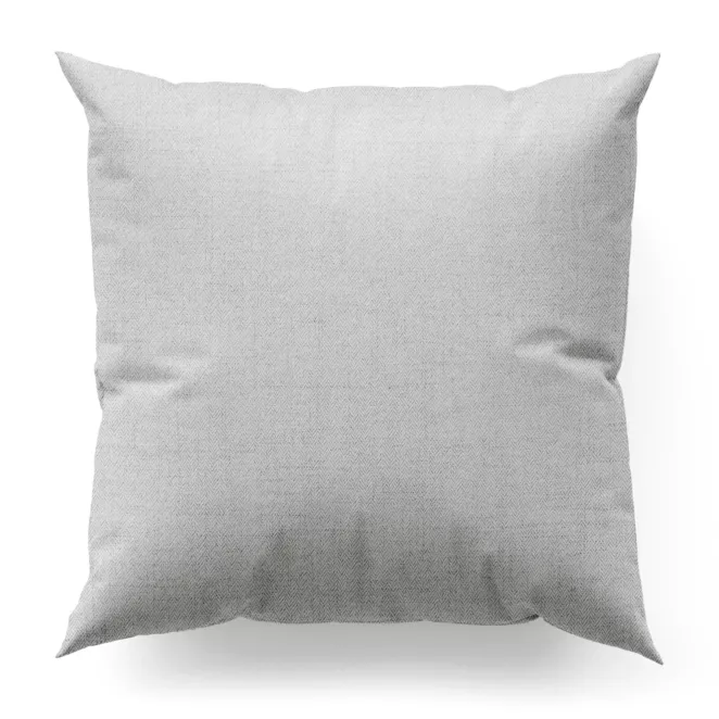 Poszewka na wymiar srebrna z tkaniny z jodełkowym wzorem geometrycznym