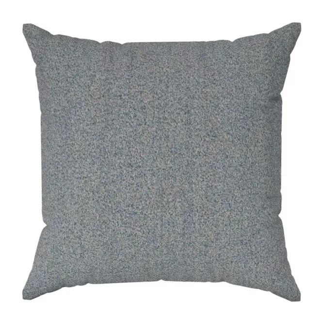 Poszewka szyta granatowa z tkaniny typu bukla z efektem melanżu