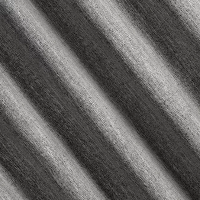 R225/28 Zasłona szyta na taśmie 5 cm ciemnoszara z tkaniny o naturalnym splocie z efektem melanżu