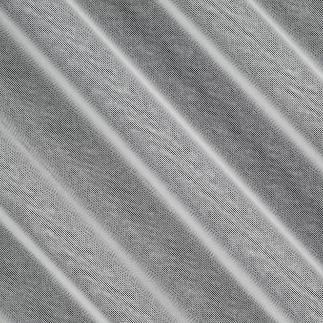 R192/4 Firana szyta na taśmie 5 cm naturalna z miękkiej matowej tkaniny o strukturze siatki, wykończona obciążnikiem, odporna na zaciągnięcia