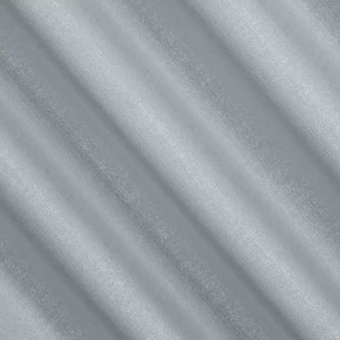 E103/3 Zasłona szyta na taśmie 5 cm błękitno srebrna z tkaniny w drobny wzór przetykany nicia metaliczną Italissima Eva Minge